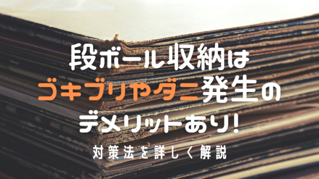 段ボール収納は虫 ゴキブリ他 やダニ発生のデメリットあり 対策は I Love Net