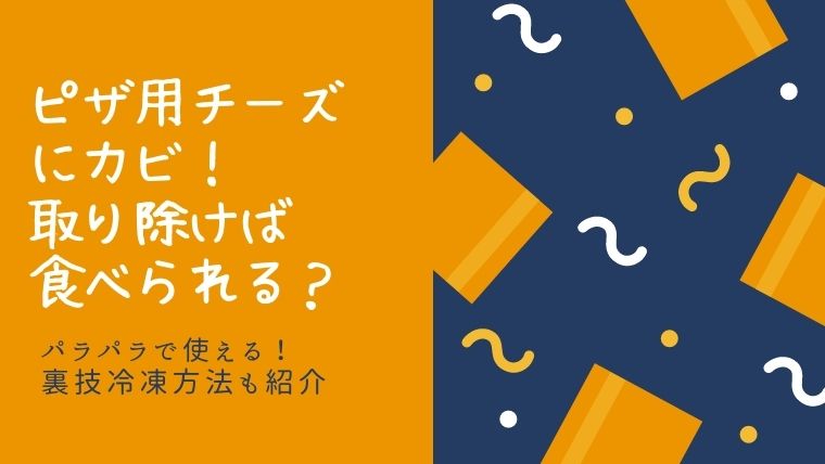 ピザ用チーズにカビ 取り除けば食べても大丈夫 賞味期限や保存法も紹介 I Love Net